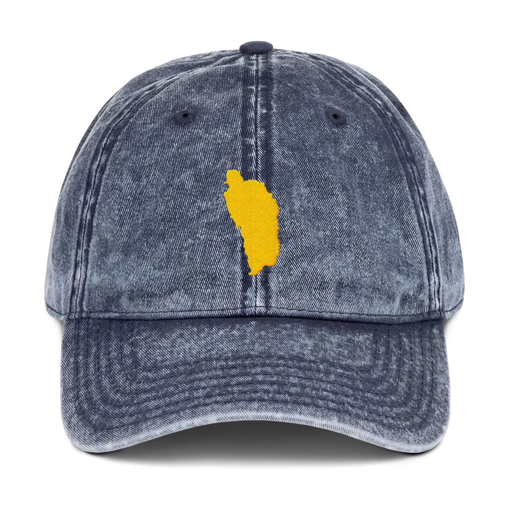 Dominica Gold Vintage Cotton Twill Cap