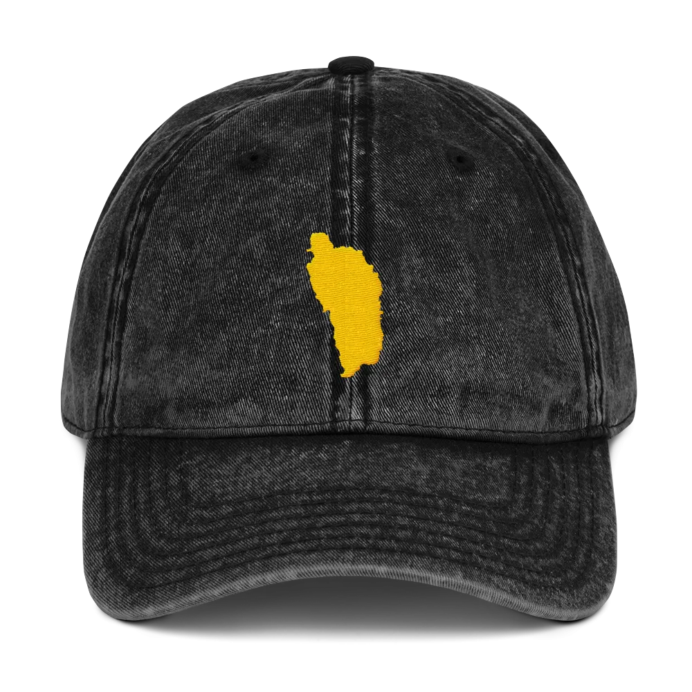 Dominica Gold Vintage Cotton Twill Cap