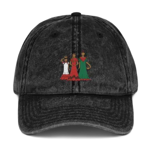 Dominican Faceless Dolls Vintage Cotton Dad Hat