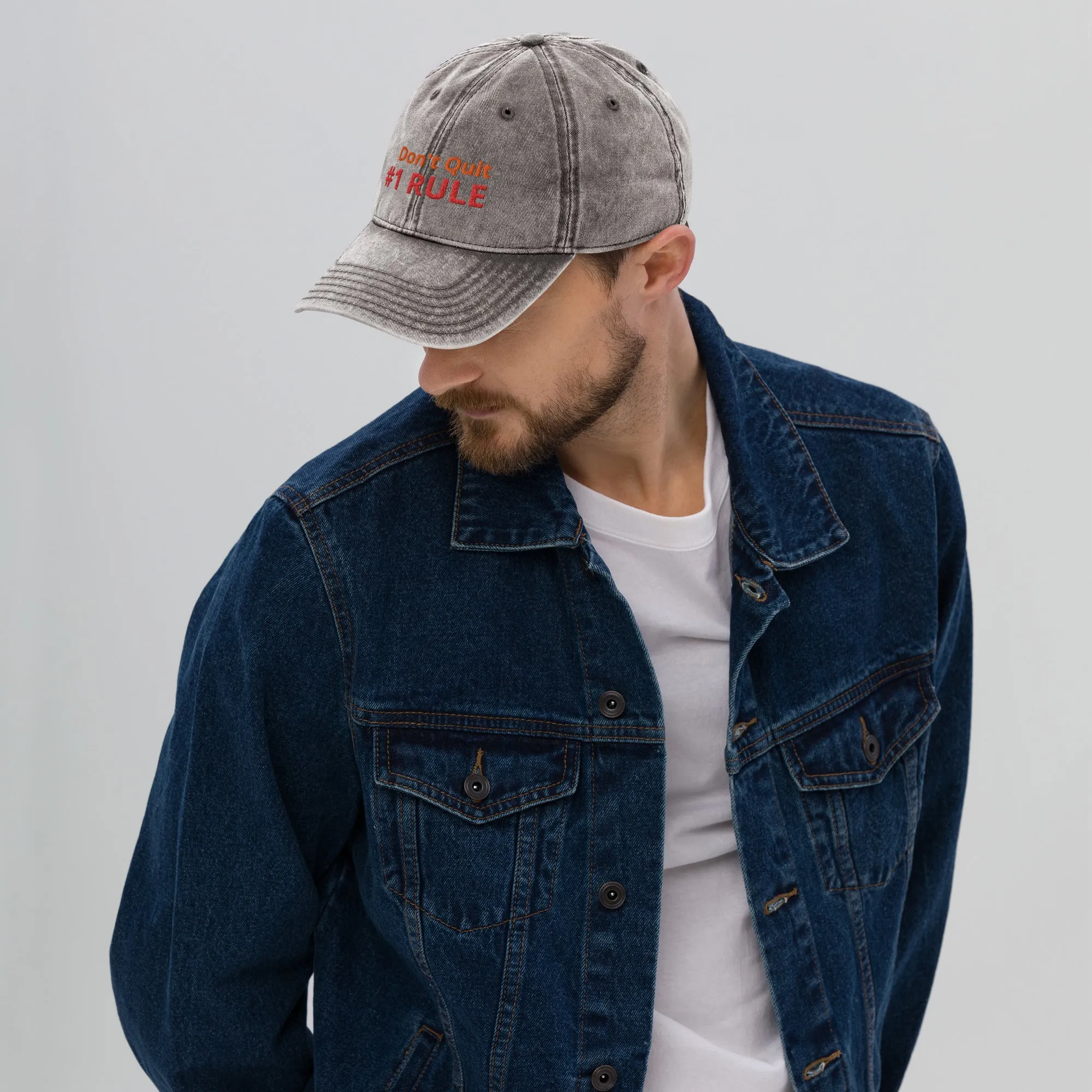 Don't quite rule #1 Vintage Cotton Twill Cap