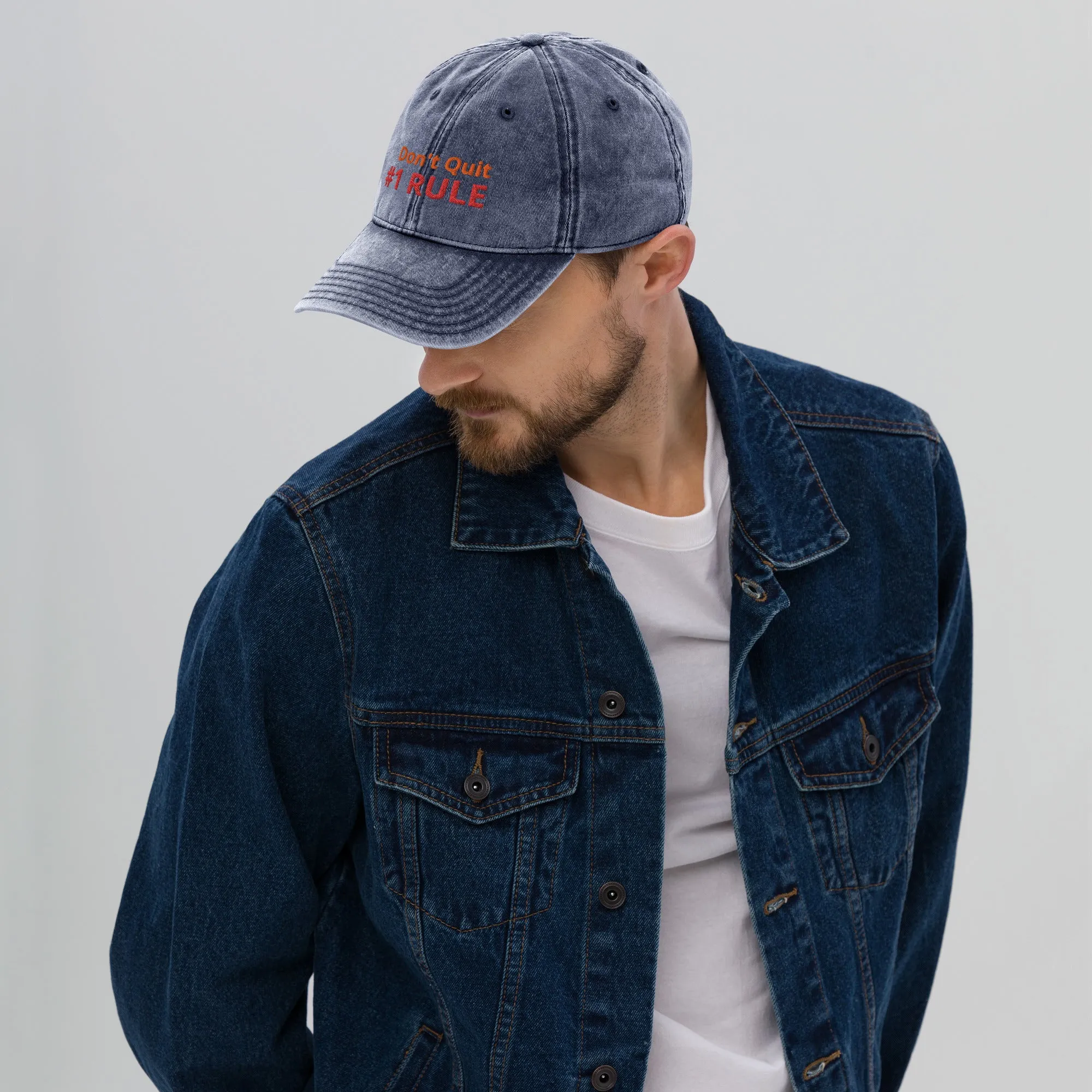Don't quite rule #1 Vintage Cotton Twill Cap