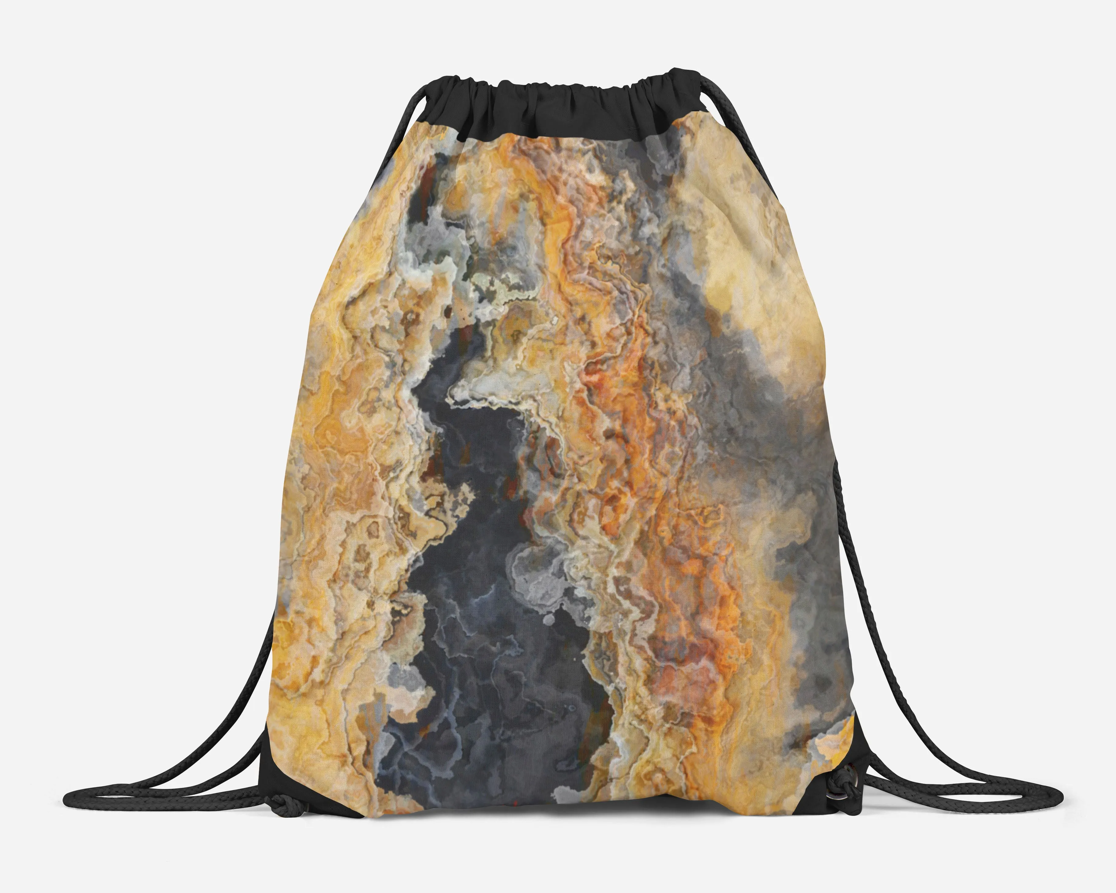 Drawstring Sling Bag, Black Canyon