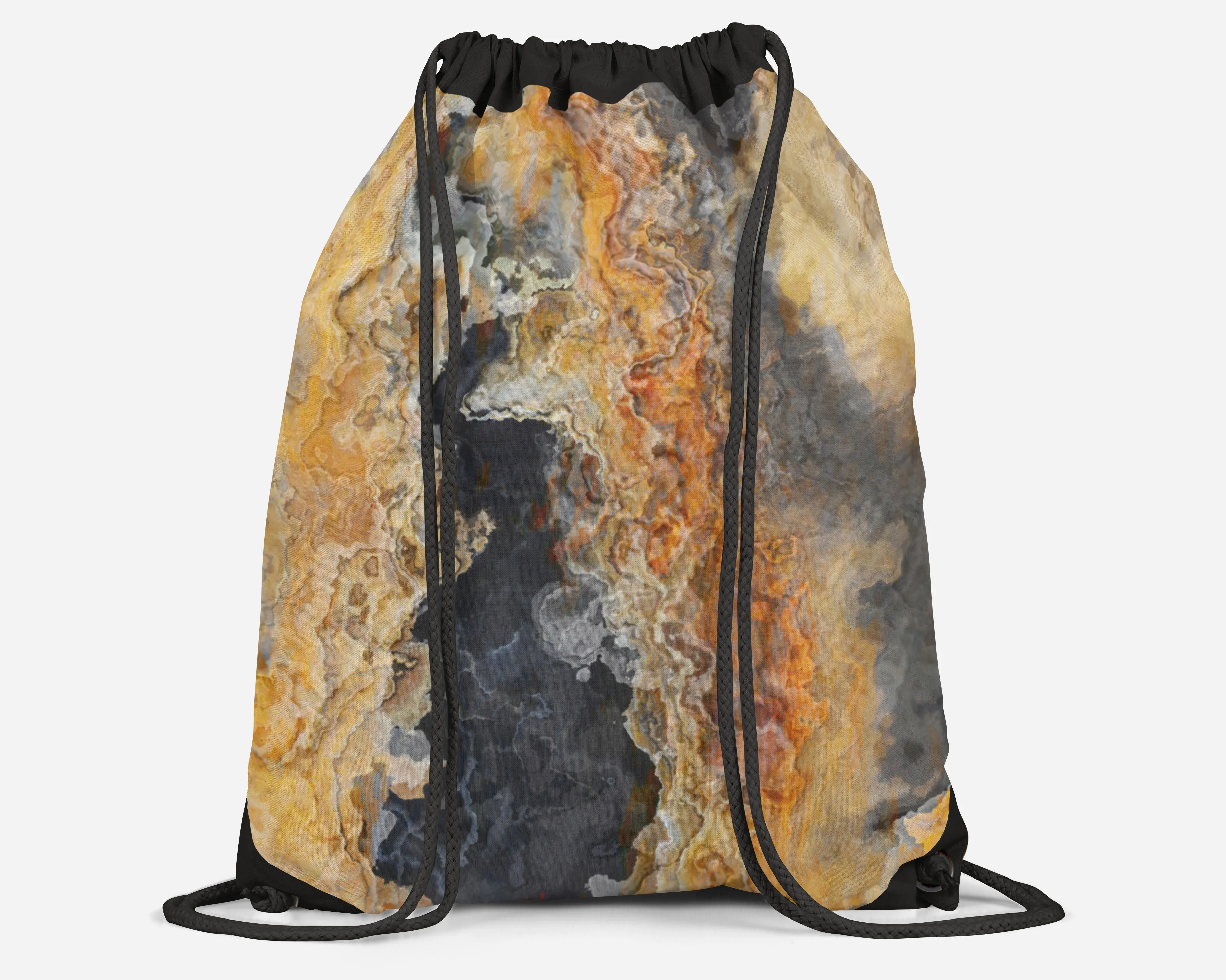Drawstring Sling Bag, Black Canyon