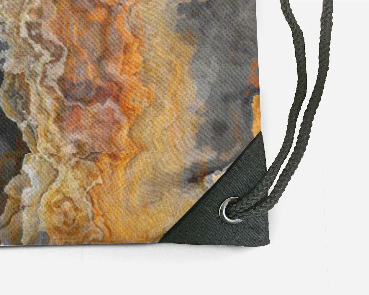 Drawstring Sling Bag, Black Canyon