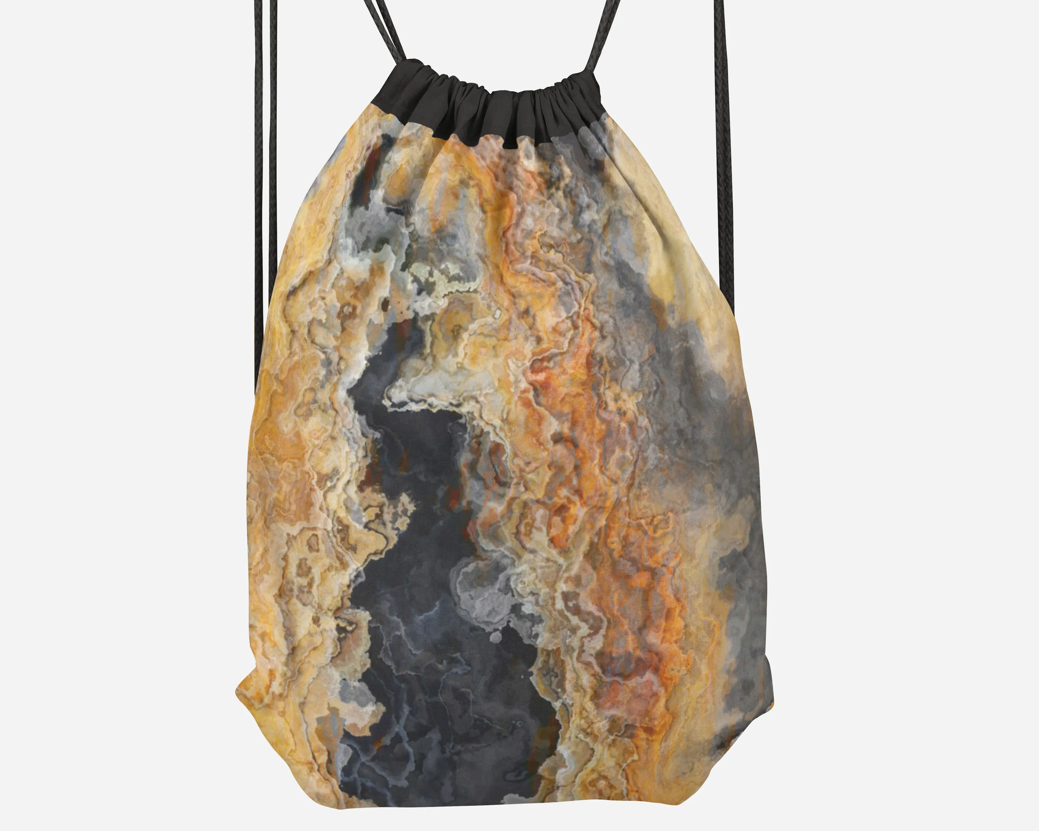 Drawstring Sling Bag, Black Canyon