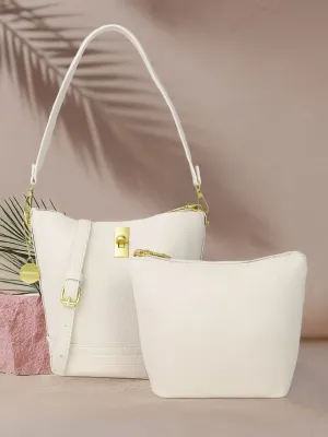 DressBerry Structured Shoulder Bag with Pouch