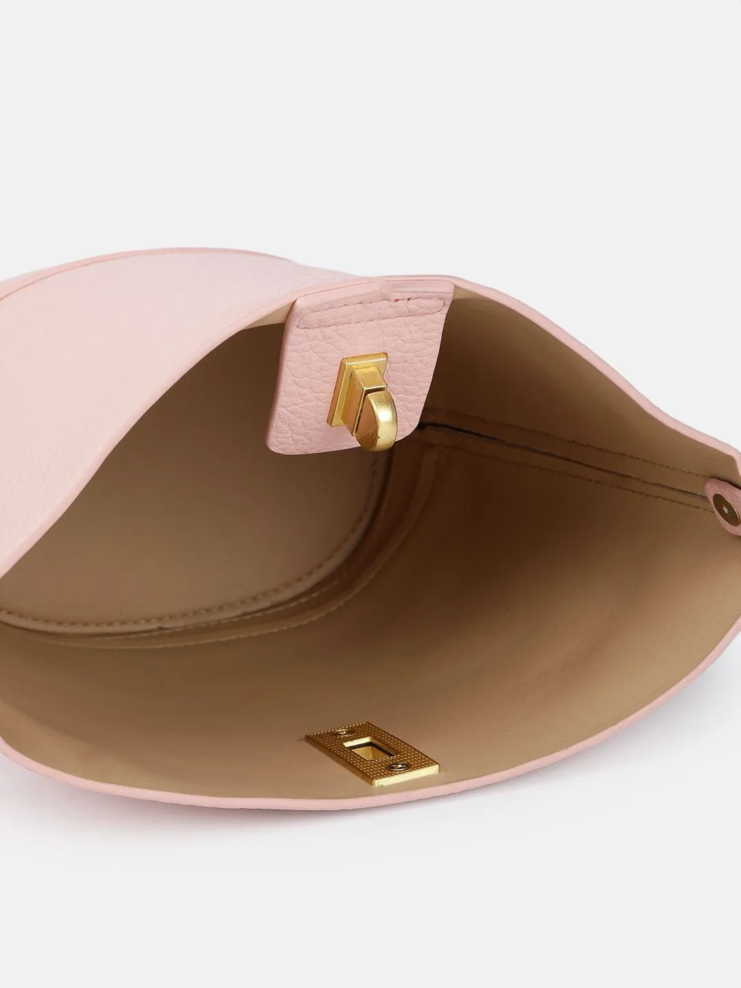 DressBerry Textured Shoulder Bag with Pouch