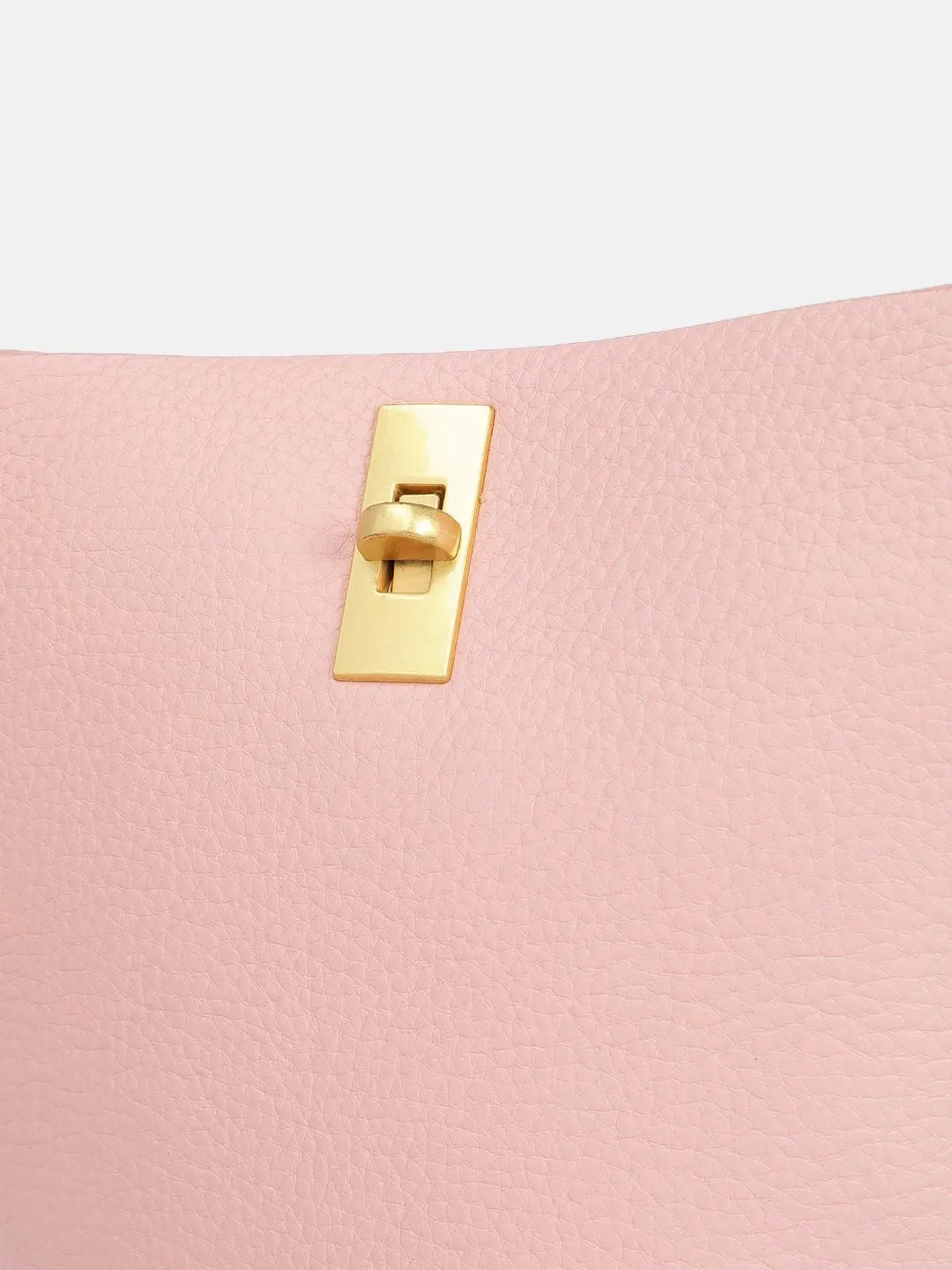 DressBerry Textured Shoulder Bag with Pouch