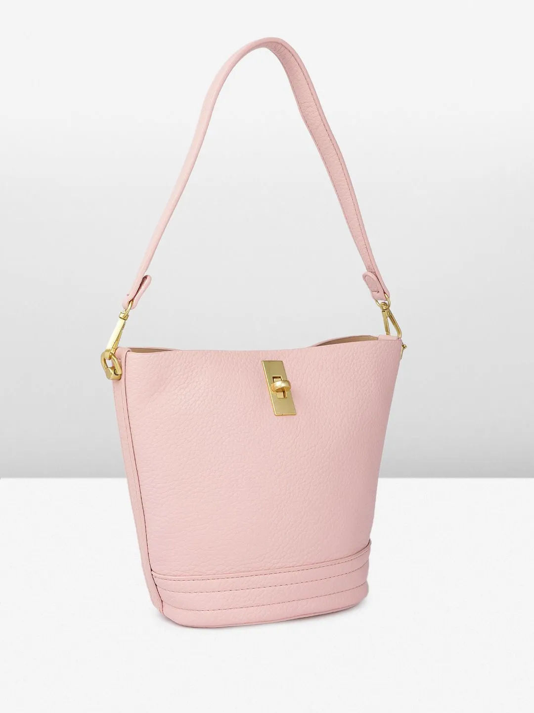 DressBerry Textured Shoulder Bag with Pouch