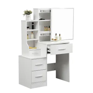 Dressing Table Set Stool Mirrors Jewellery Cabinet Makeup Organizer