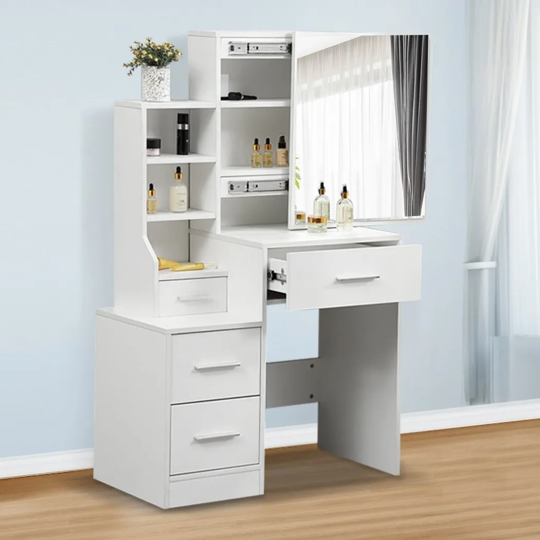 Dressing Table Set Stool Mirrors Jewellery Cabinet Makeup Organizer