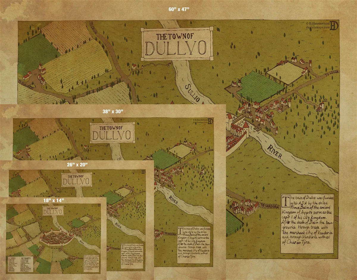 Dullvo Fantasy Map