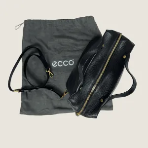 Ecco Black Sculptured Handbag