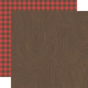 Echo Park - Into The Wild - 12x12 Single Sheet / Campfire Wood