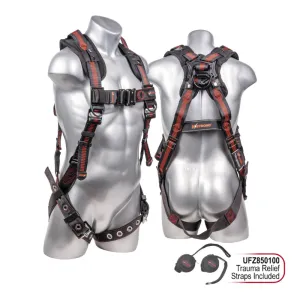 Elite  5-Point FBH, Enhanced Aluminum Dorsal D-Ring, TB Legs, QC Chest, Removable Padded Shoulder, Spring Torso Adjusters, Multi-Flex Feature for Ease of Mobility Harness