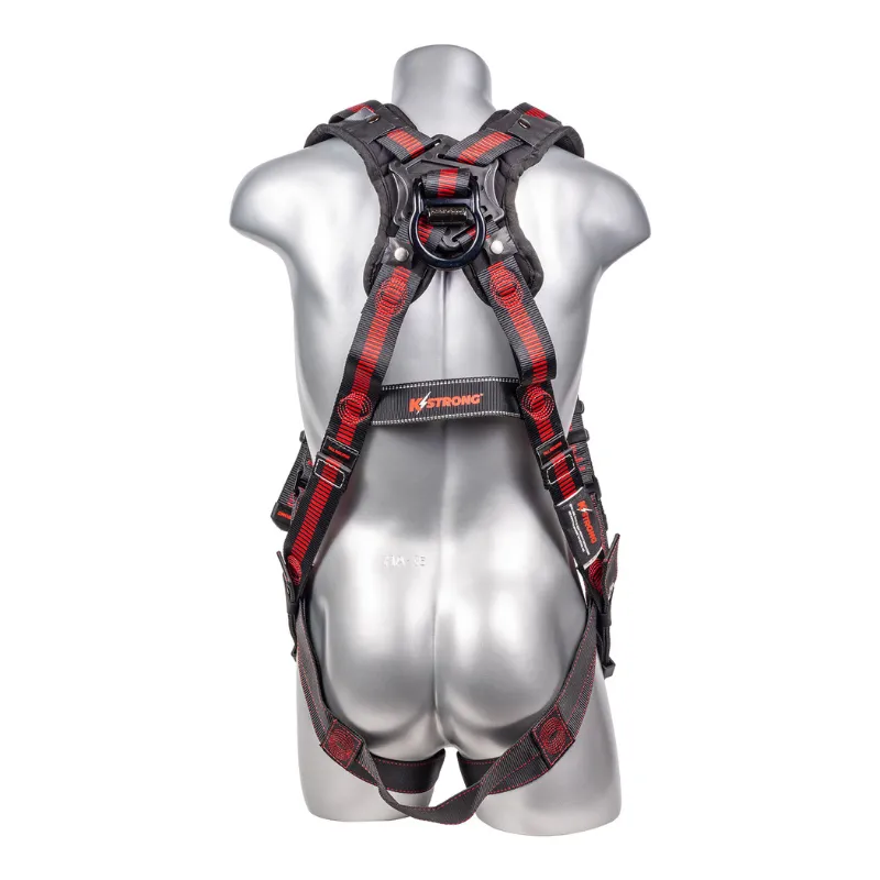 Elite  5-Point FBH, Enhanced Aluminum Dorsal D-Ring, TB Legs, QC Chest, Removable Padded Shoulder, Spring Torso Adjusters, Multi-Flex Feature for Ease of Mobility Harness