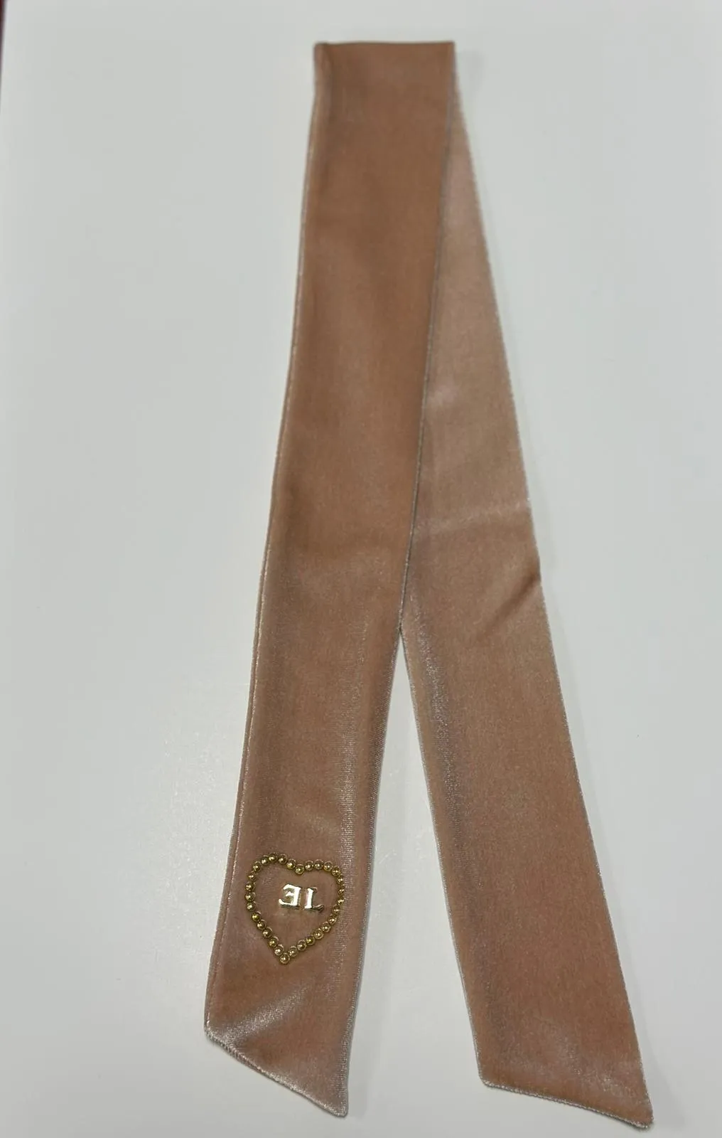 Embellished Pearl Ribbon -Rose