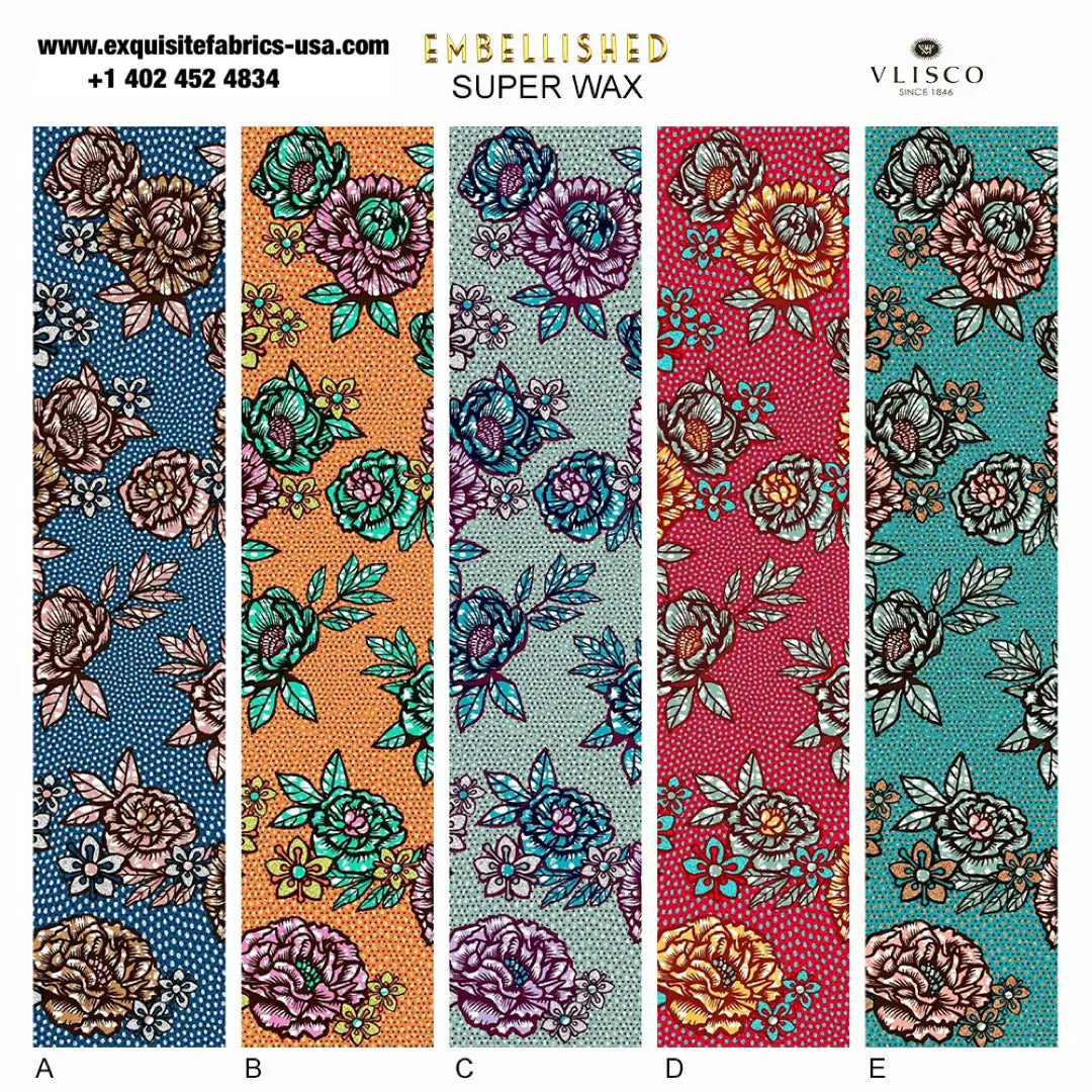 Embellished Vlisco Super Wax Exclusive