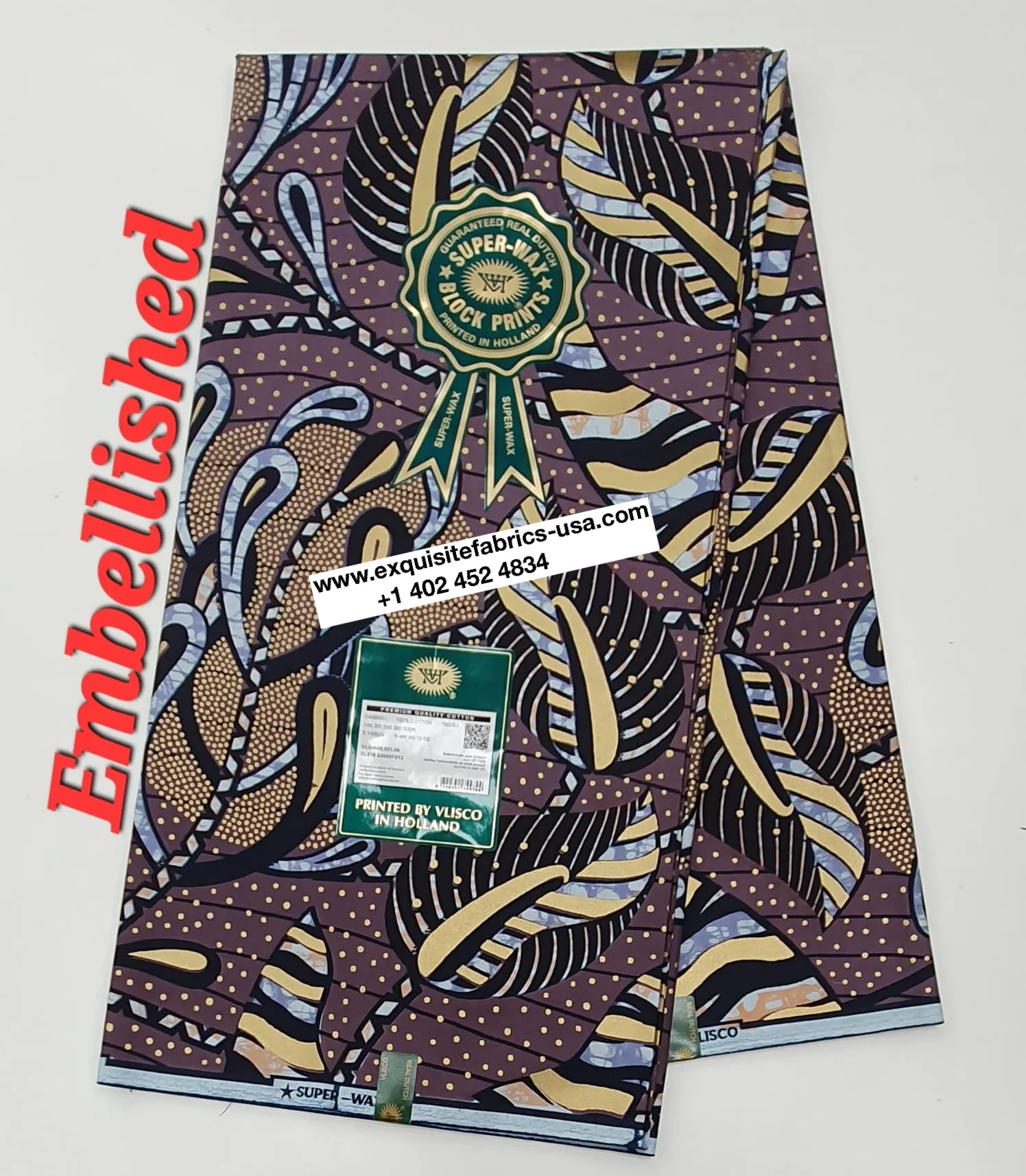 Embellished Vlisco Super Wax✨