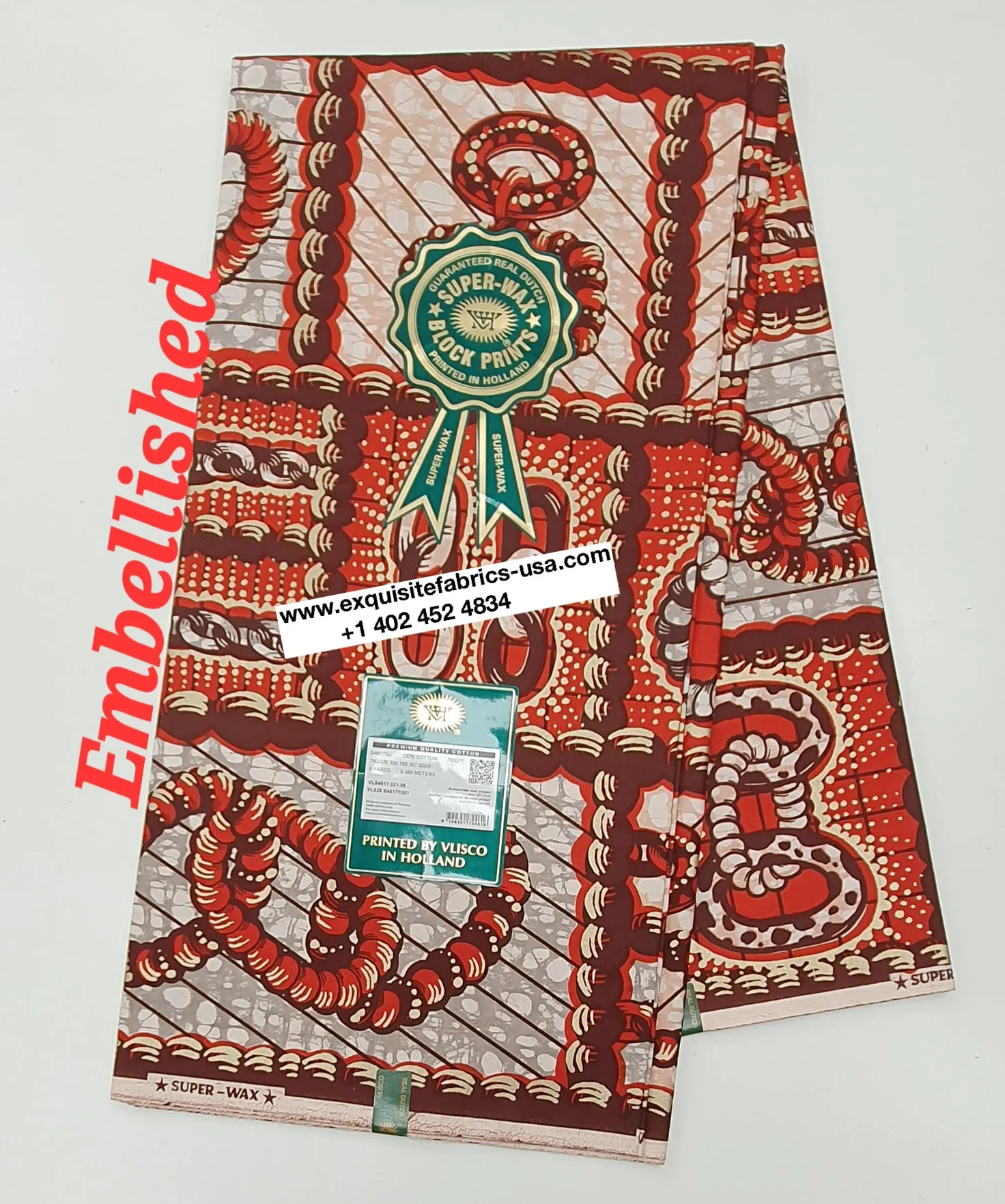 Embellished Vlisco Super Wax✨
