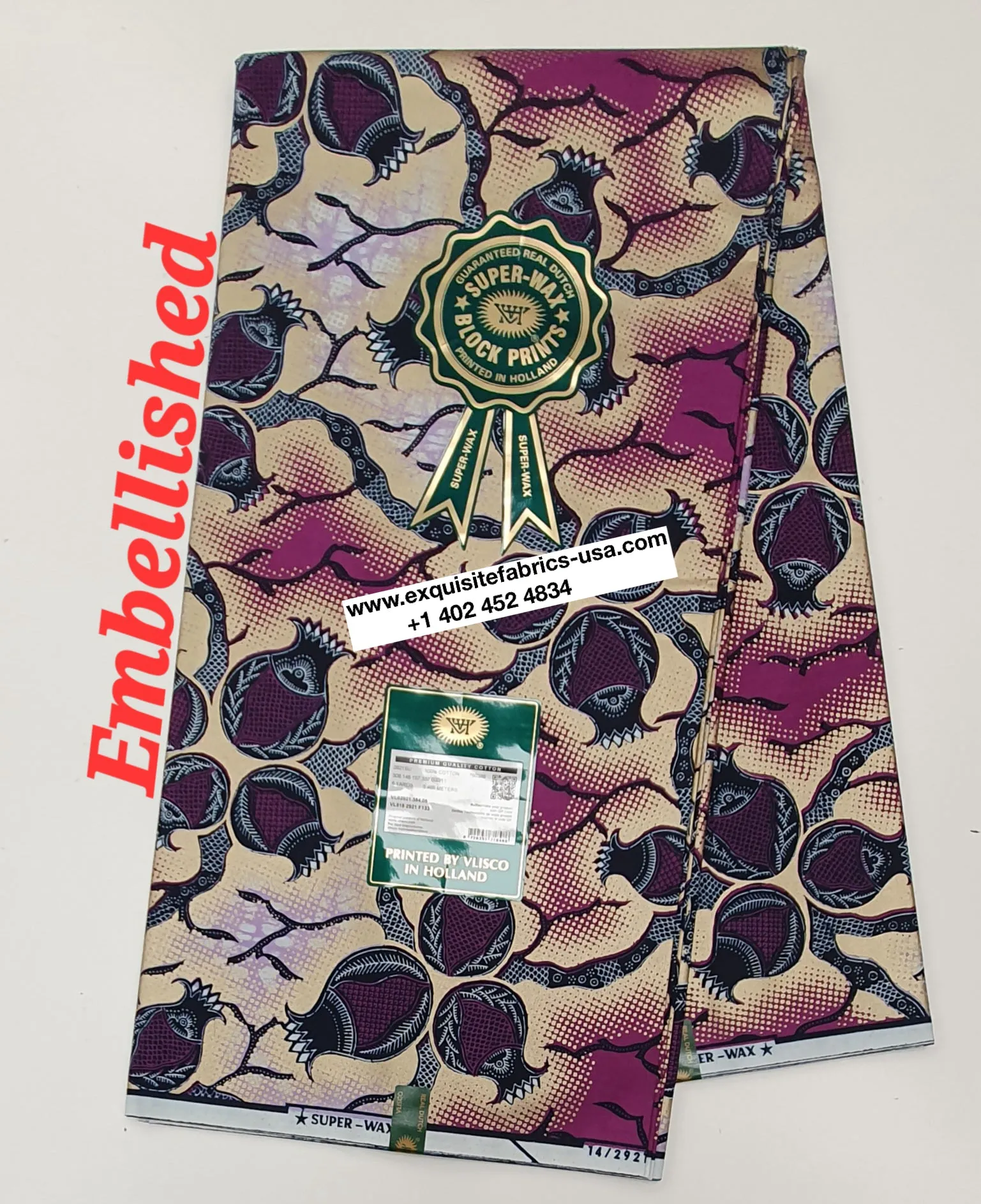 Embellished Vlisco Super Wax✨