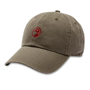 Embroidered Duck Twill Hat Crocodile Brown