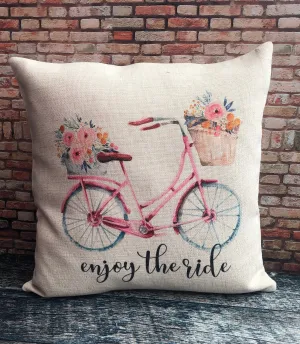 Enjoy the ride bike pillow