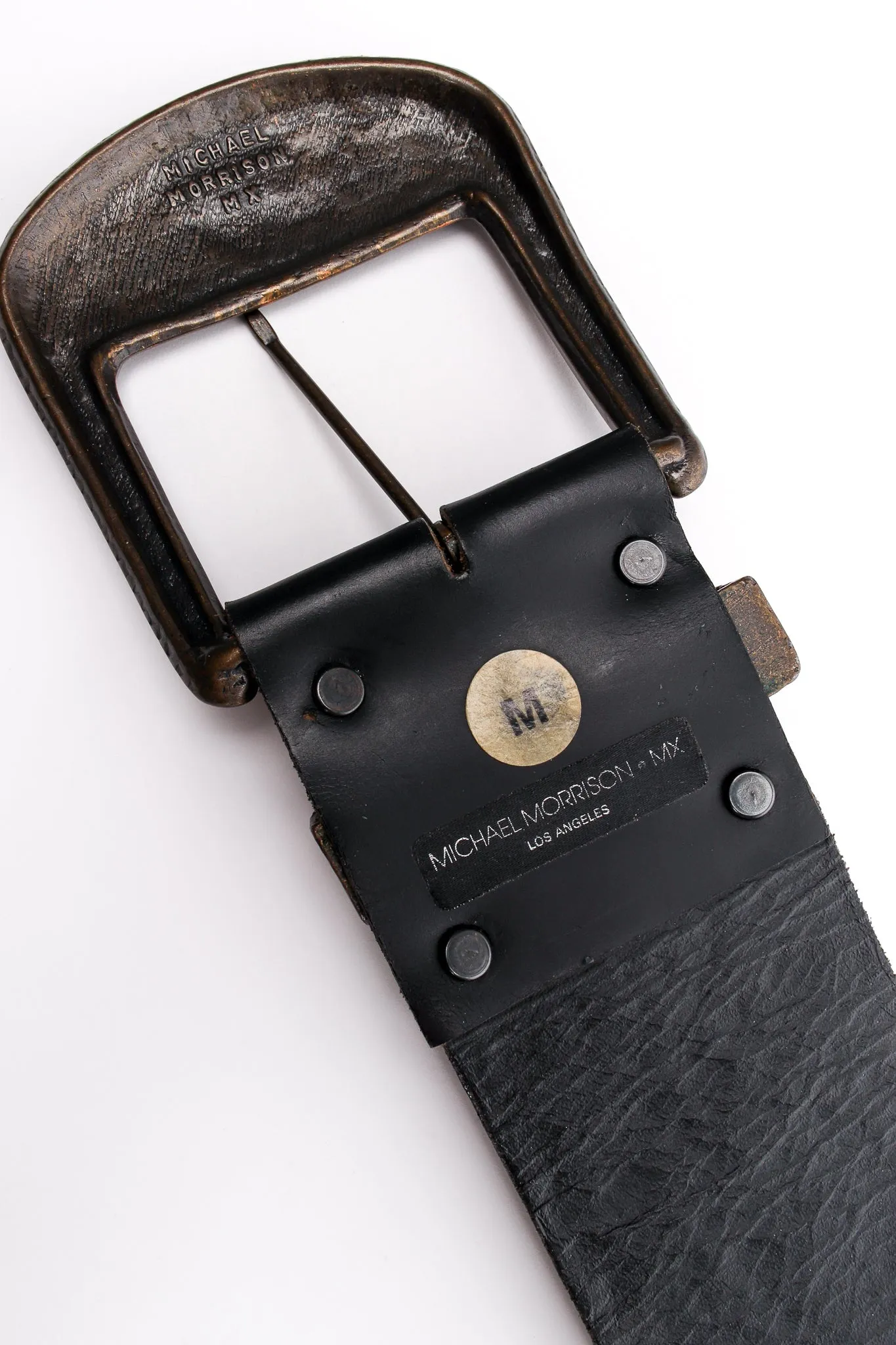 Extra-Wide Stone Studded Belt