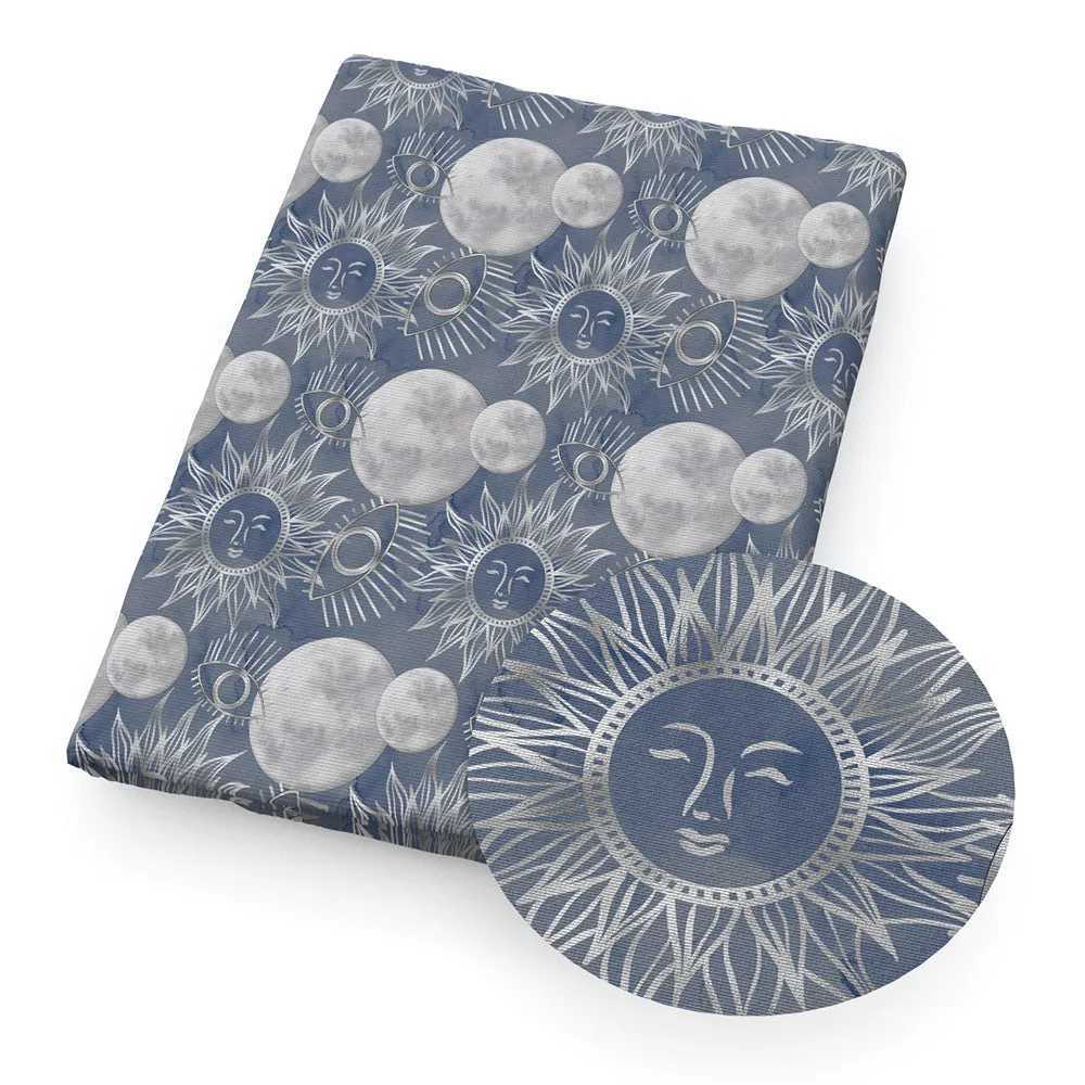 Eye Theme Printed Fabric