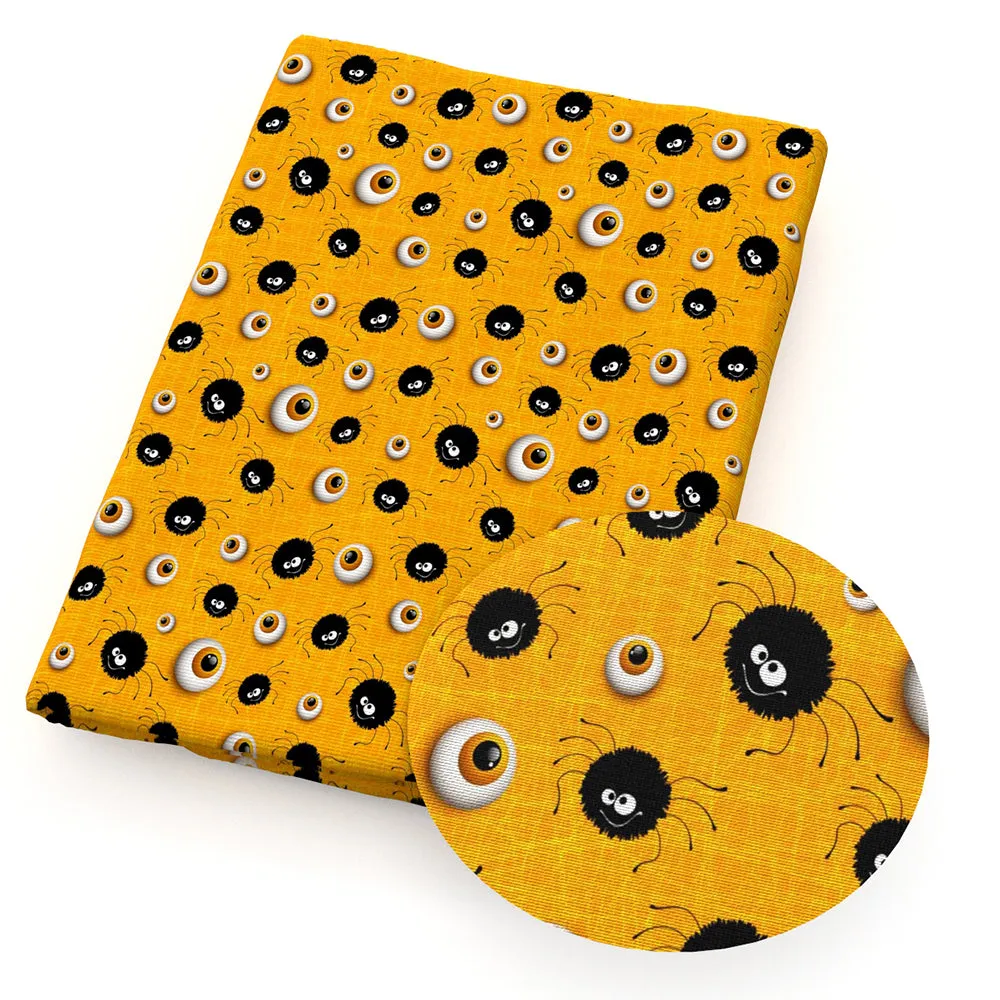 Eye Theme Printed Fabric