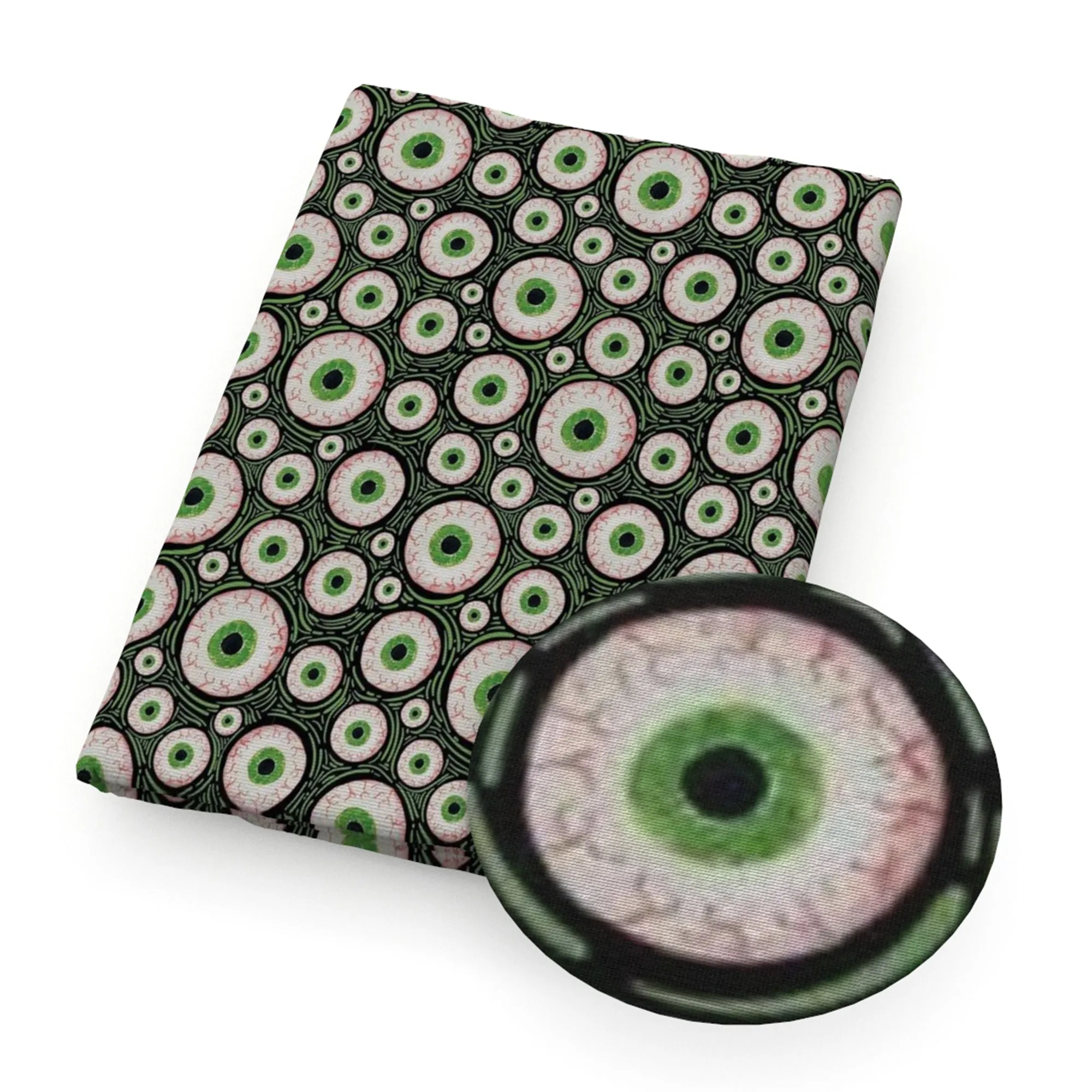 Eye Theme Printed Fabric