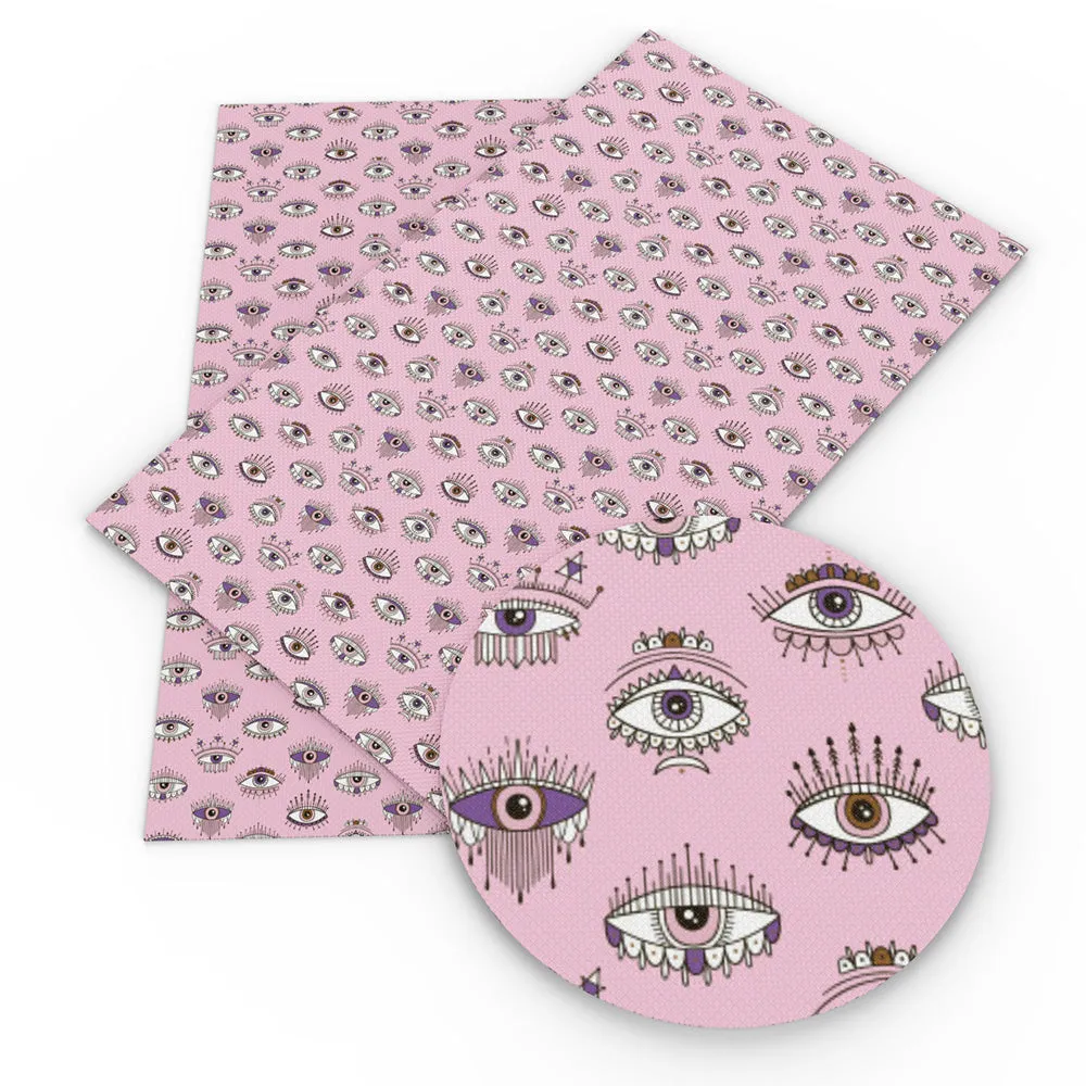Eye Theme Printed Fabric