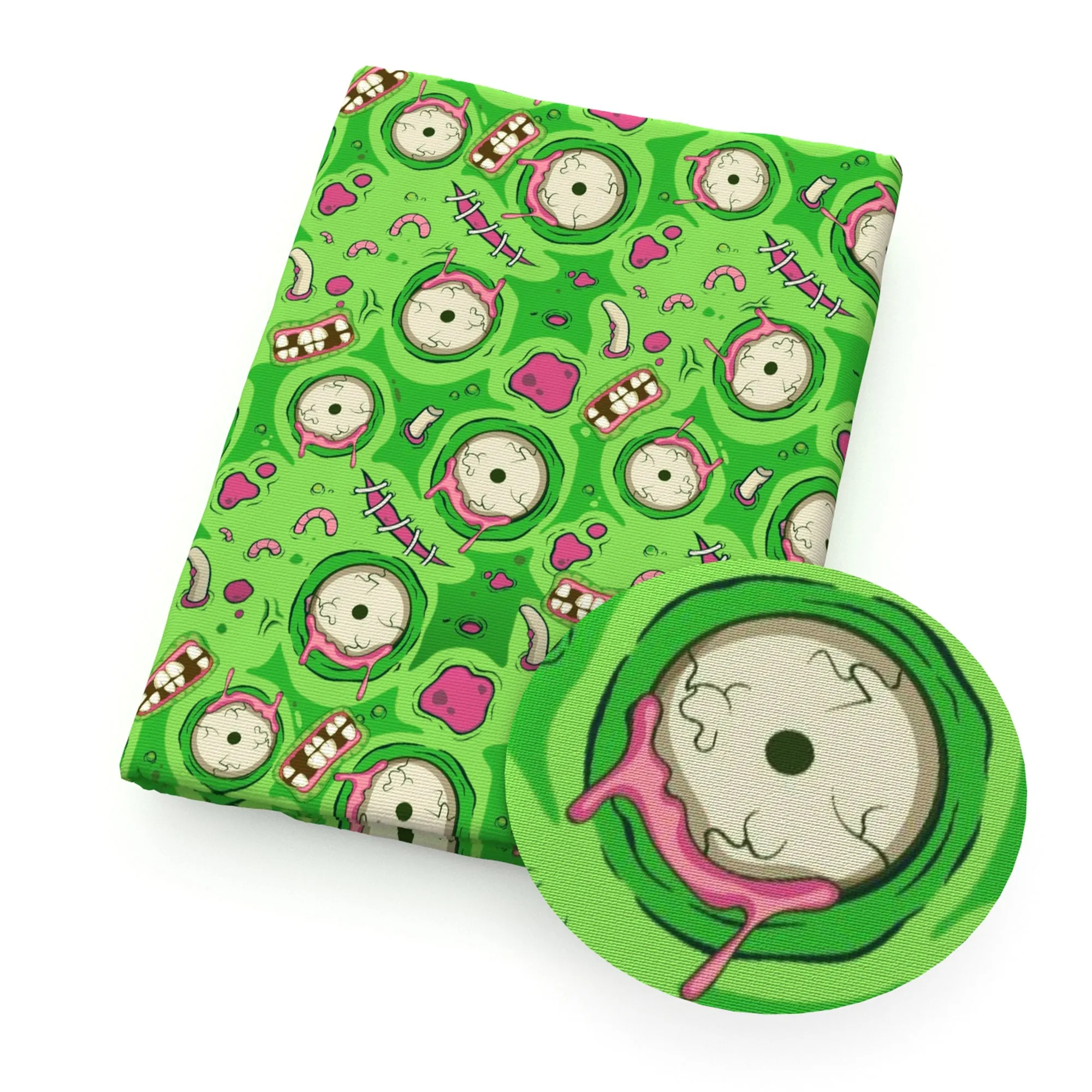Eye Theme Printed Fabric