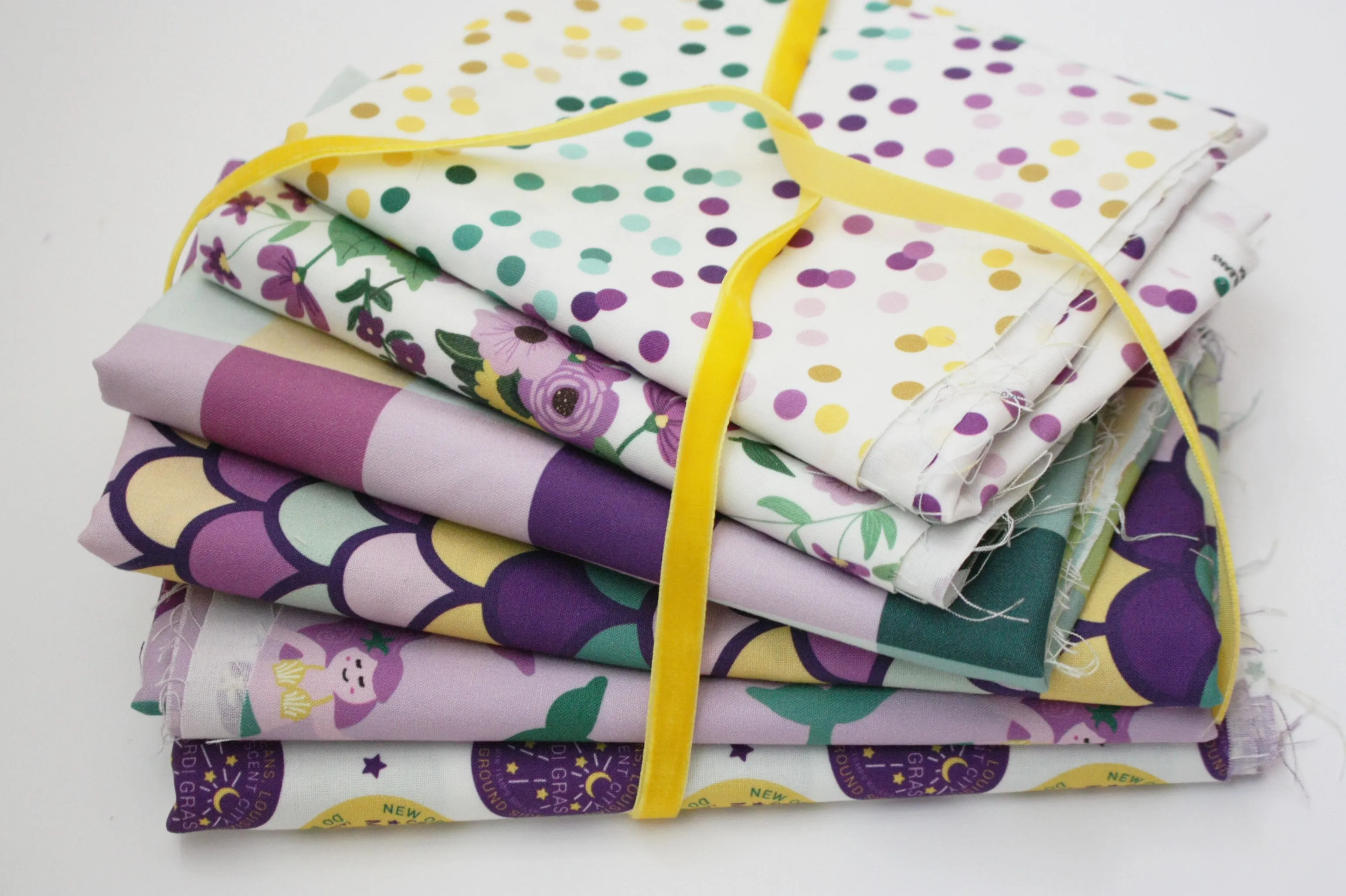 Fabric: Mardi Gras Mermaids | 100% Cotton Woven Fabric