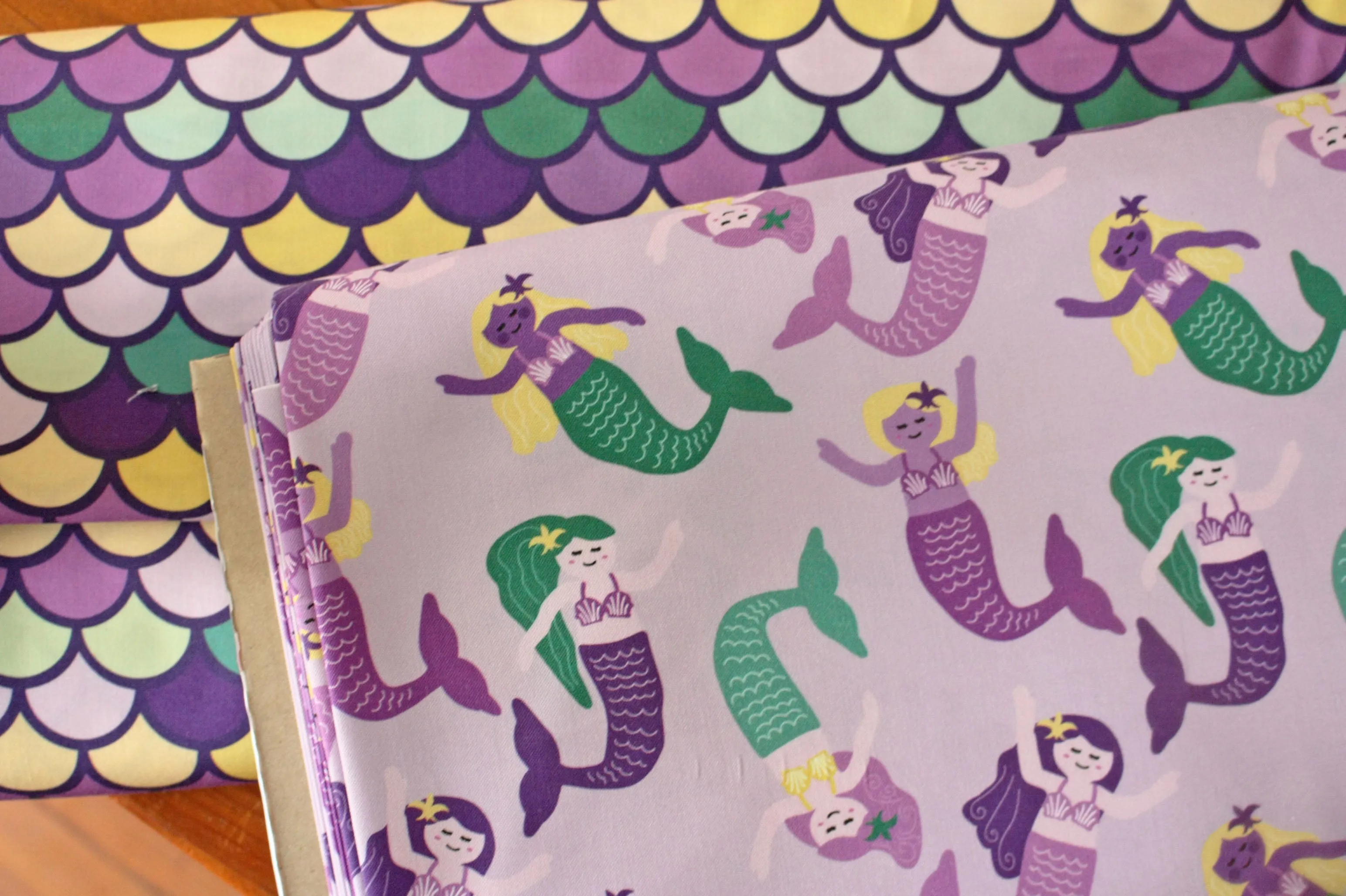 Fabric: Mardi Gras Mermaids | 100% Cotton Woven Fabric