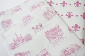 Fabric: New Orleans Toile - Pink | 100% Cotton Woven