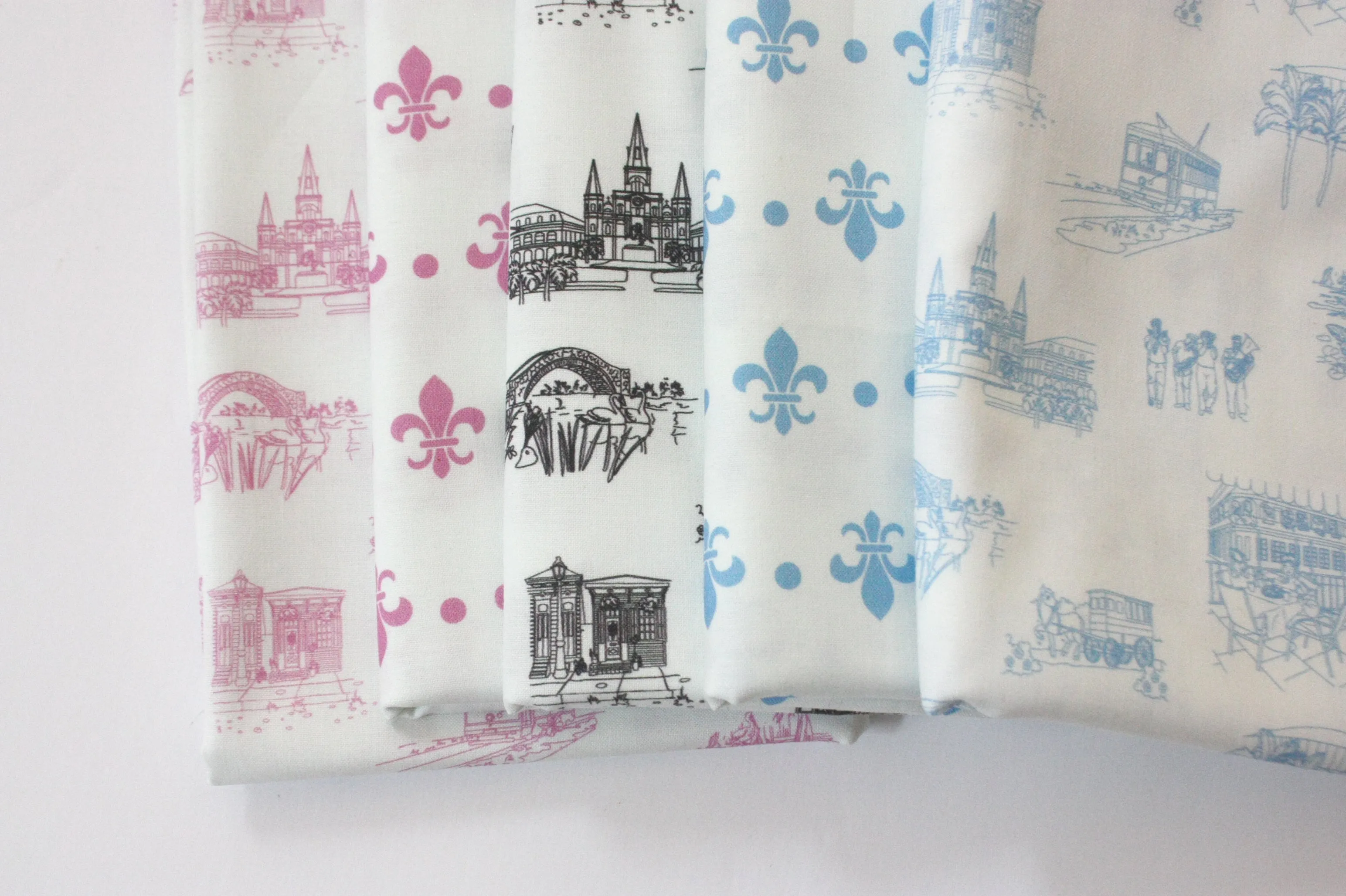 Fabric: New Orleans Toile - Pink | 100% Cotton Woven
