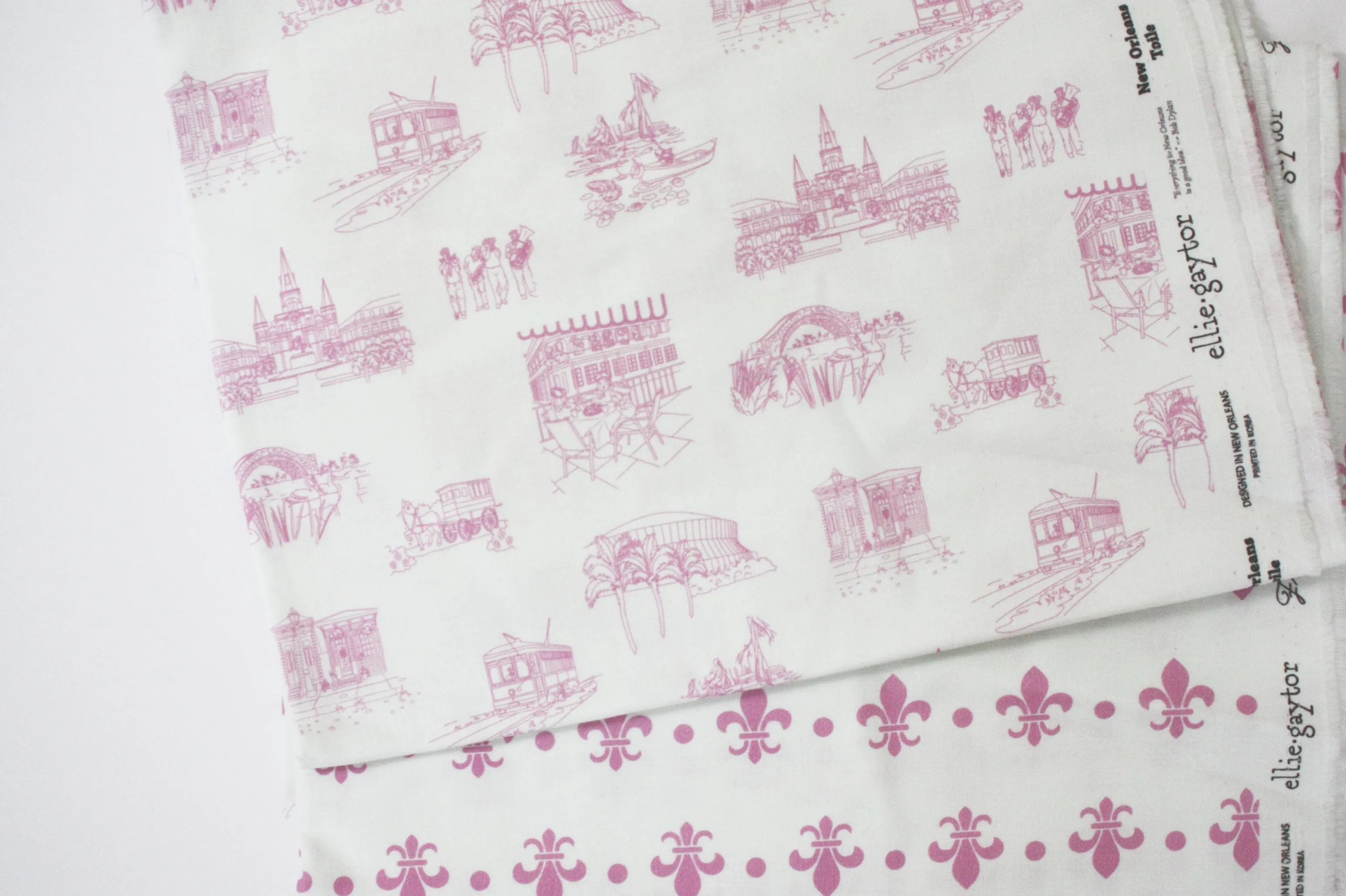 Fabric: New Orleans Toile - Pink | 100% Cotton Woven
