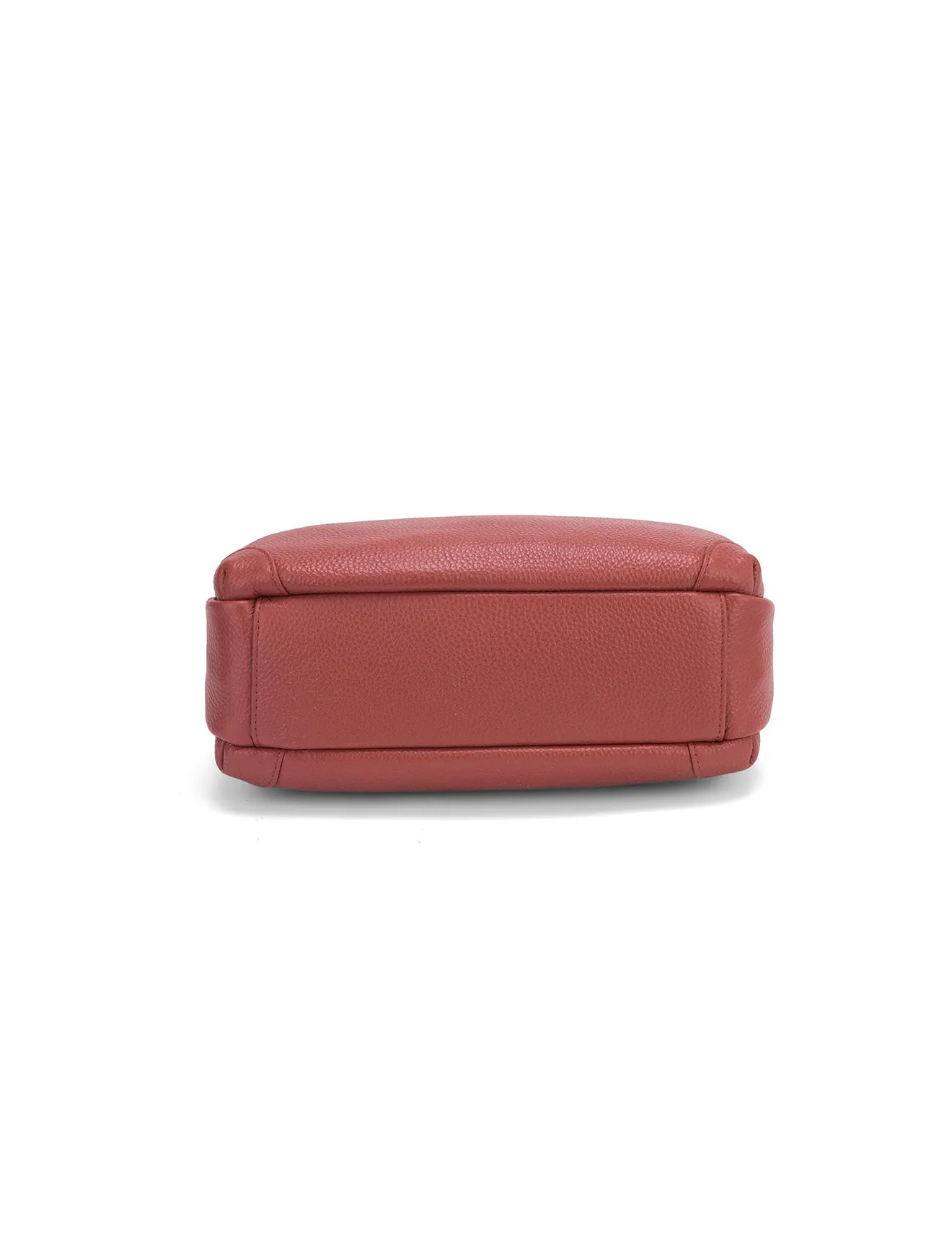 FAITH LEATHER CROSS BODY BAG- E1-0749-BRICK- SALE