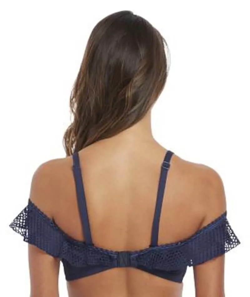 Fantasie Swim Marseille Underwire Bardot Bikini Top - Twilight
