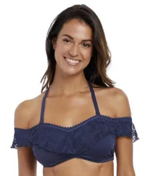 Fantasie Swim Marseille Underwire Bardot Bikini Top - Twilight