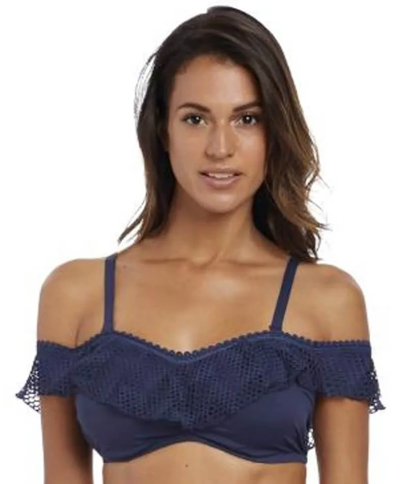 Fantasie Swim Marseille Underwire Bardot Bikini Top - Twilight