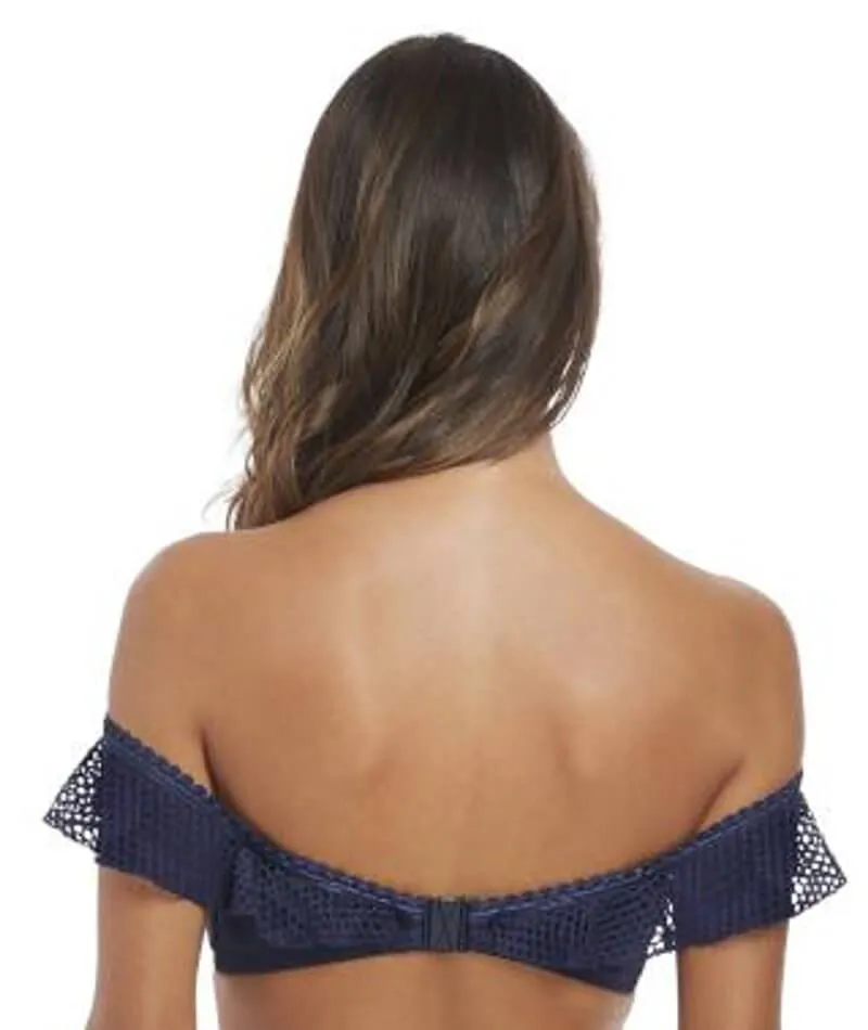 Fantasie Swim Marseille Underwire Bardot Bikini Top - Twilight