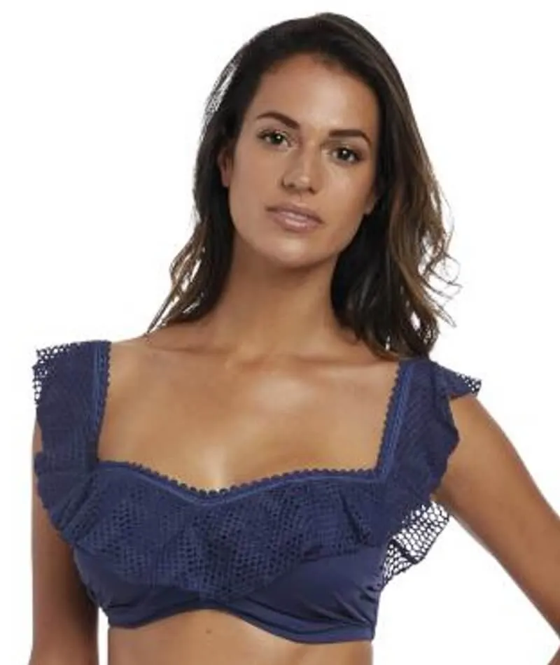 Fantasie Swim Marseille Underwire Bardot Bikini Top - Twilight