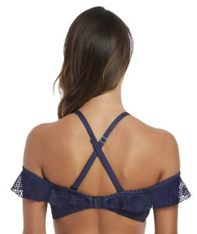 Fantasie Swim Marseille Underwire Bardot Bikini Top - Twilight