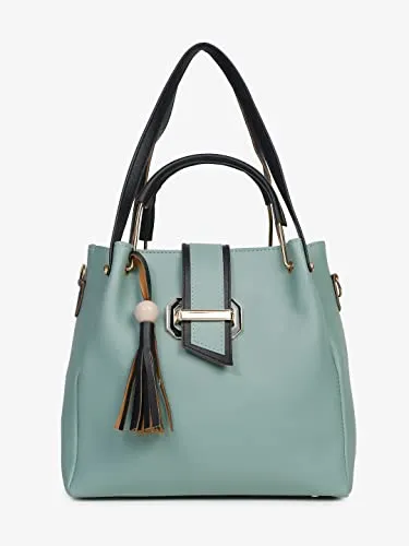 Fargo Handbag For Women And Girls COMBO SET OF 5 (Light5pc) (Green)