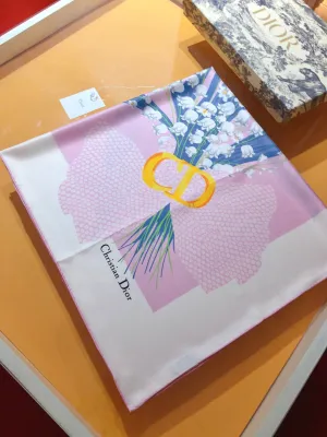 Fashion CD printed silk scarf