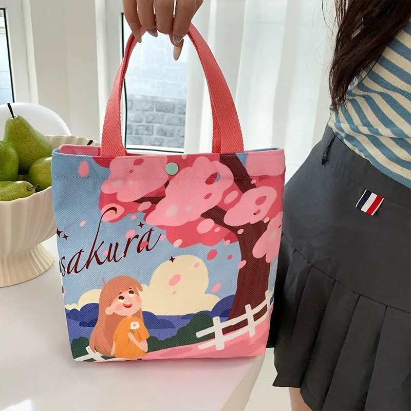 Fashion out Lunch Bag Small Lunch Box Tote Bag
