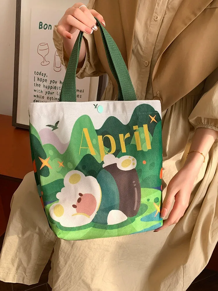 Fashion out Lunch Bag Small Lunch Box Tote Bag