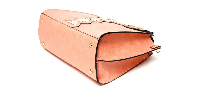 Fashionable Women Designer Leather 2 IN 1 Brown Bag